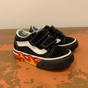 Baby Vans flame sneaker size 4.5